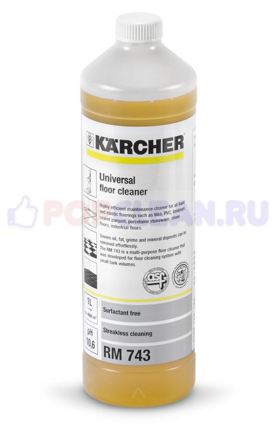 Karcher RM 743 - моющее средство для полов (для малых поломоечных машин), 1 л