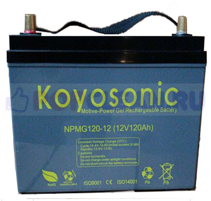 Тяговая гелевая аккумуляторная батарея KYOSONIC NPMG120-12