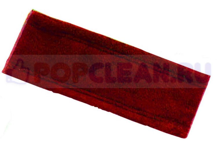 Моп плоский 42х14 см микрофибровый, для влажной уборки (красный)